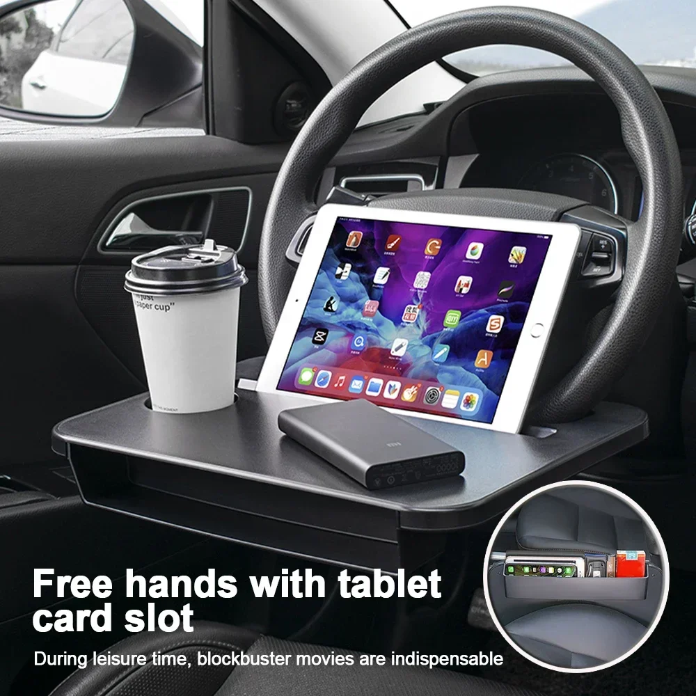 Laptop Accessories Holder - 多用途カートレイ、ラップトップデスクパッド、マウントスタンド、食事用、仕事用、ハンドル用ダイニングテーブル、ブラケットボード、シート隙間埋めオーガナイザー