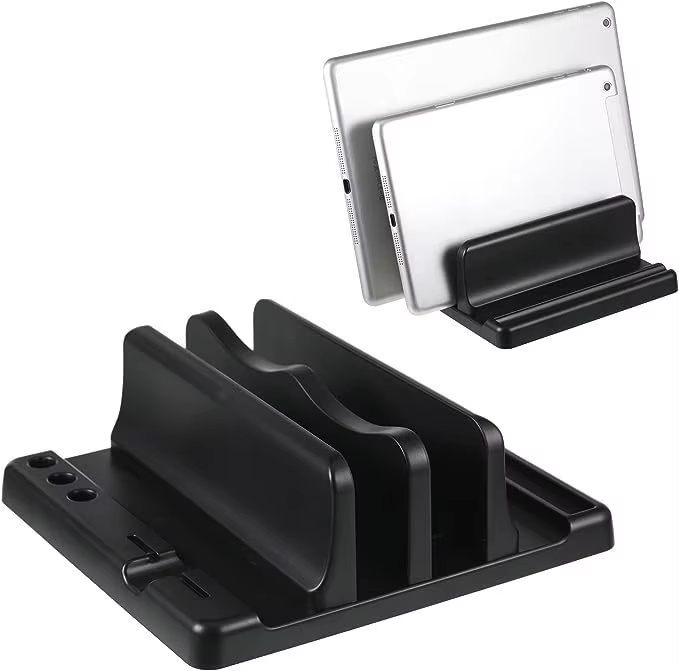 Laptop Accessories Holder - オフィス ABS ラップトップスタンド 垂直に置くとデスクスペースを節約 コンピューターアクセサリーを簡単に置くことができます 幅を伸ばすことができ、オフィスデスクに収納できます