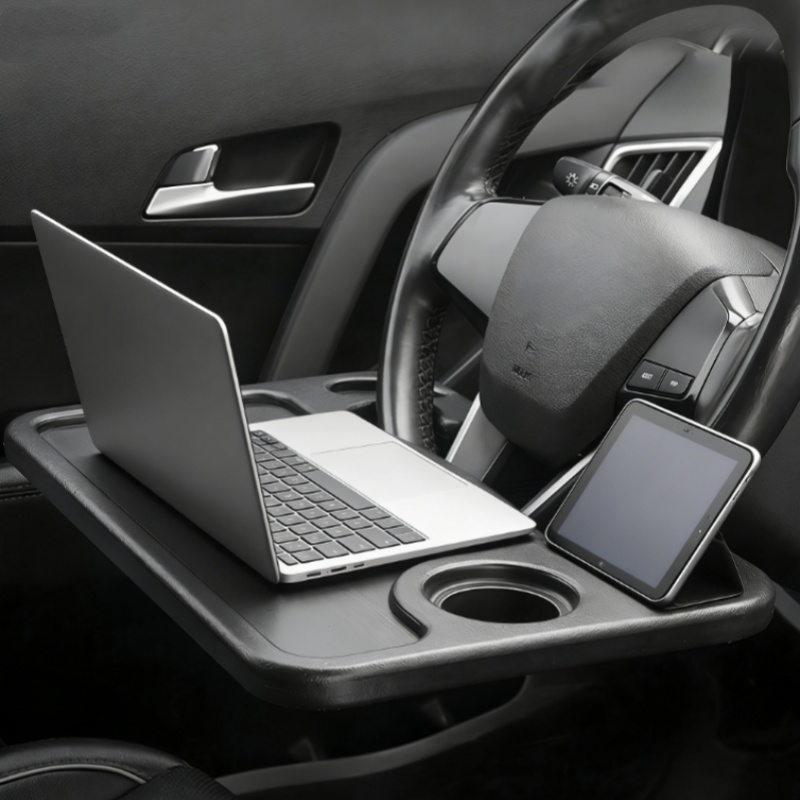 Laptop Accessories Holder - 車のステアリングホイールテーブルユニバーサルステアリングホイールマウントラップトップタブレット多機能ダイニングデスクホルダーポータブルインテリアパーツ