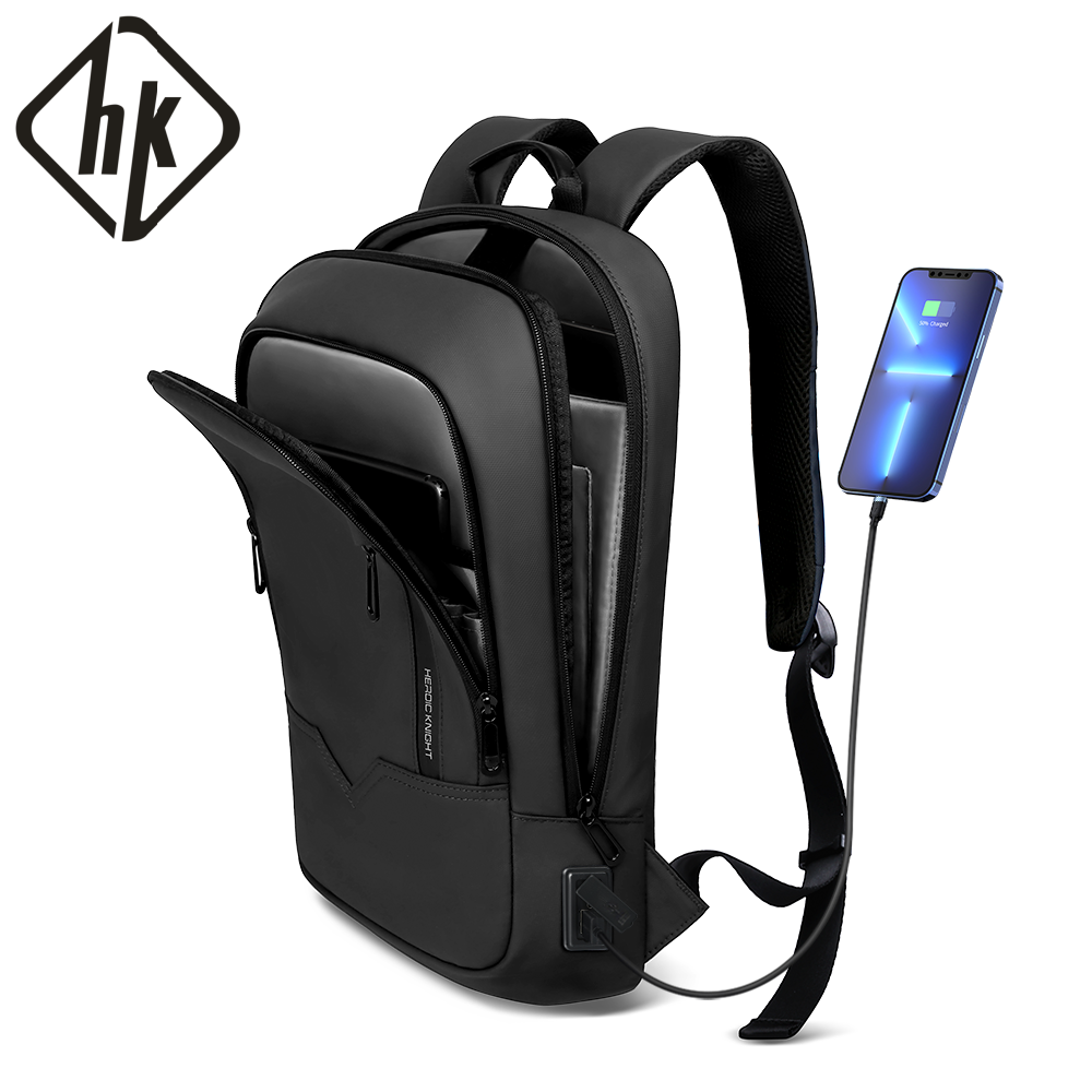 Laptop Accessories Holder - HK スリムビジネスバックパック メンズ 17.3インチ ノートパソコンバッグ USBポート付き