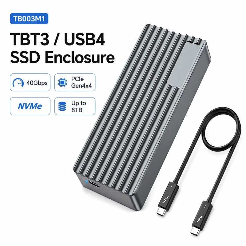 External Nvme Ssd - TBT3/USB4 M.2 NVMe SSD エンクロージャ 40Gbps