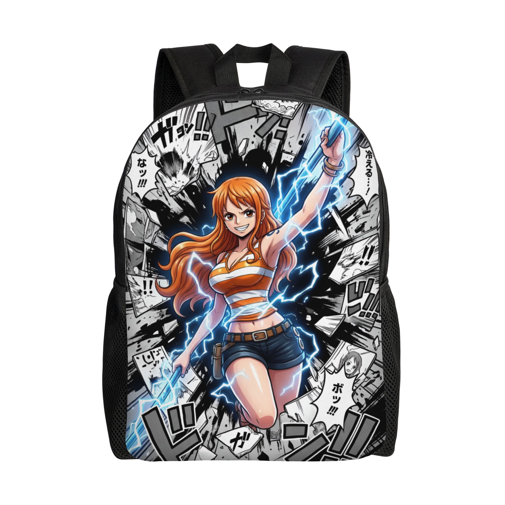 Laptop Accessories For College - カスタムワンピース ナミズ ラップトップバックパック メンズ レディース ベーシックブックバッグ