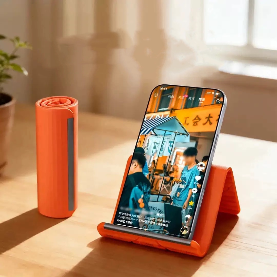 Laptop Accessories Holder - 怠惰な携帯電話スタンド シリコン製デスクトップタブレット/ノートパソコンホルダー クリエイティブで柔軟な折りたたみ式変形スタンド 旅行用アクセサリー