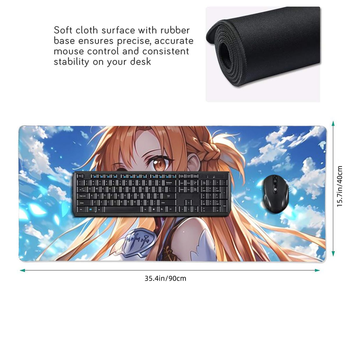 ソードアート・オンライン結城アスナアニメ大型マウスパッドコン - Laptop Accessories Online のレビューと価格