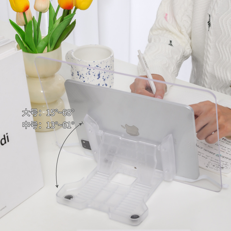 アクリル透明読書スタンド多機能調節可能なタブレットラップトッ - Laptop Accessories Holder のレビューと価格