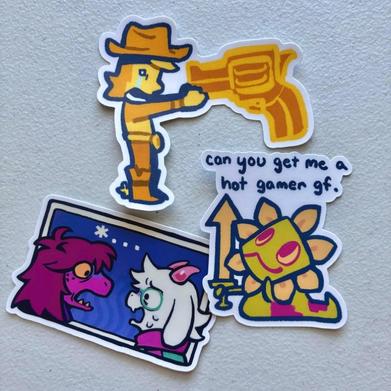Deltarune 面白いミームステッカー黄色 Ralsei - Yellow Laptop Accessories のレビューと価格