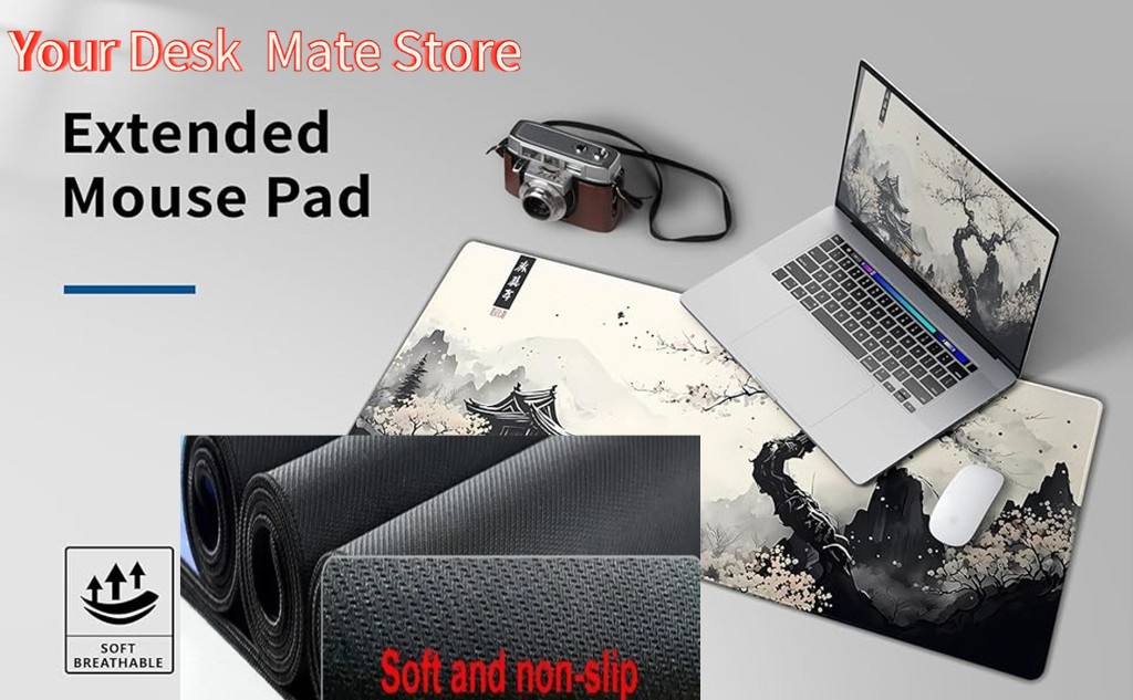 黒と白のアナグマ マウスパッド ラップトップ イエロー ゲー - Yellow Laptop Accessories のレビューと価格