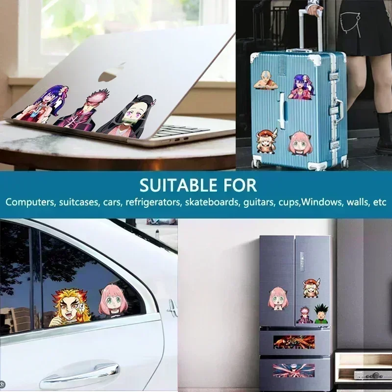女性のための3Dデザインの防水ステッカー,漫画のキャラクター - Laptop Accessories For Gift のレビューと価格