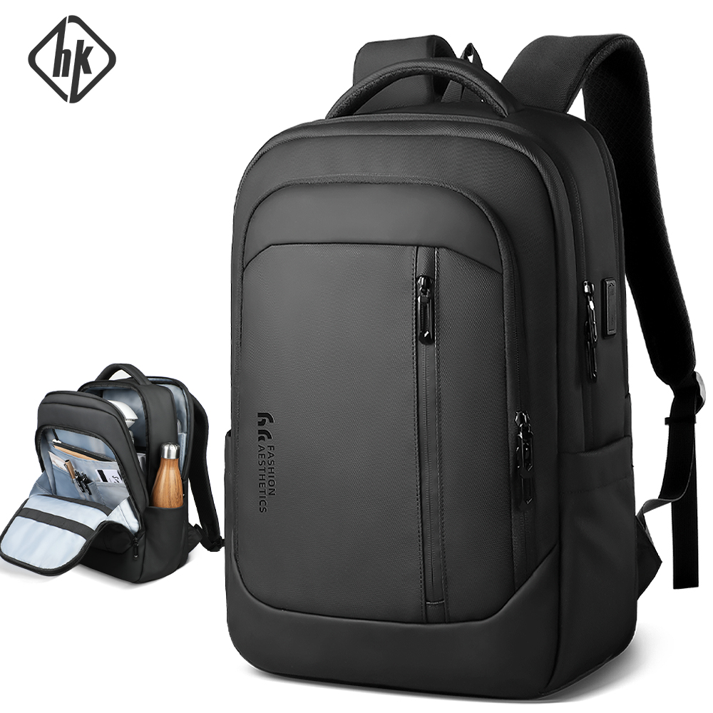 HK新デザイン旅行バックパック メンズ 大型ビジネスバックパ - Laptop Accessories Holder のレビューと価格