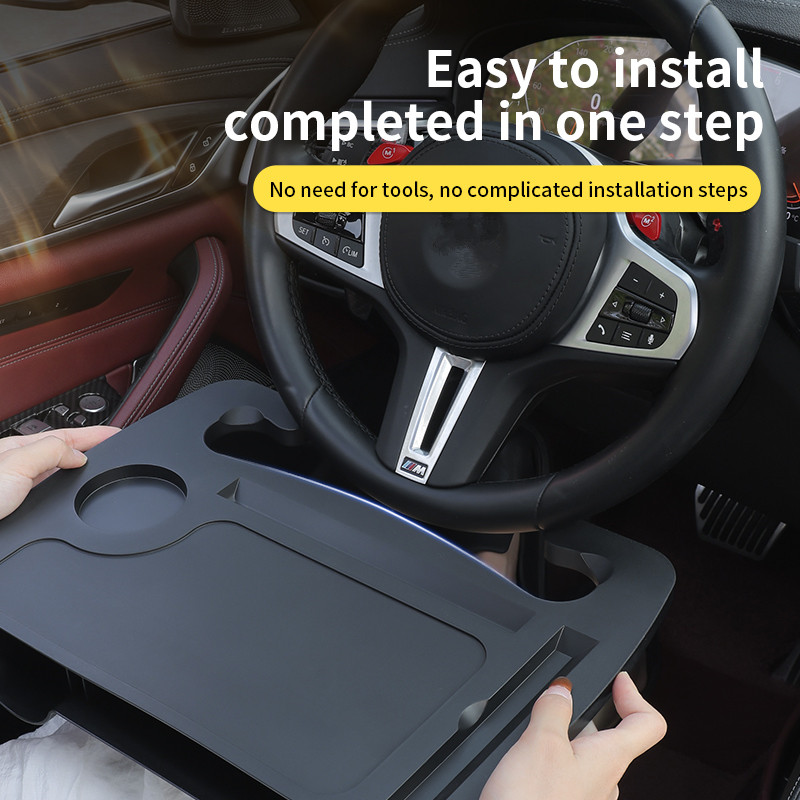 2-IN-1 車用ステアリングホイールテーブルトレイ、多目的 - Laptop Accessories Holder のレビューと価格
