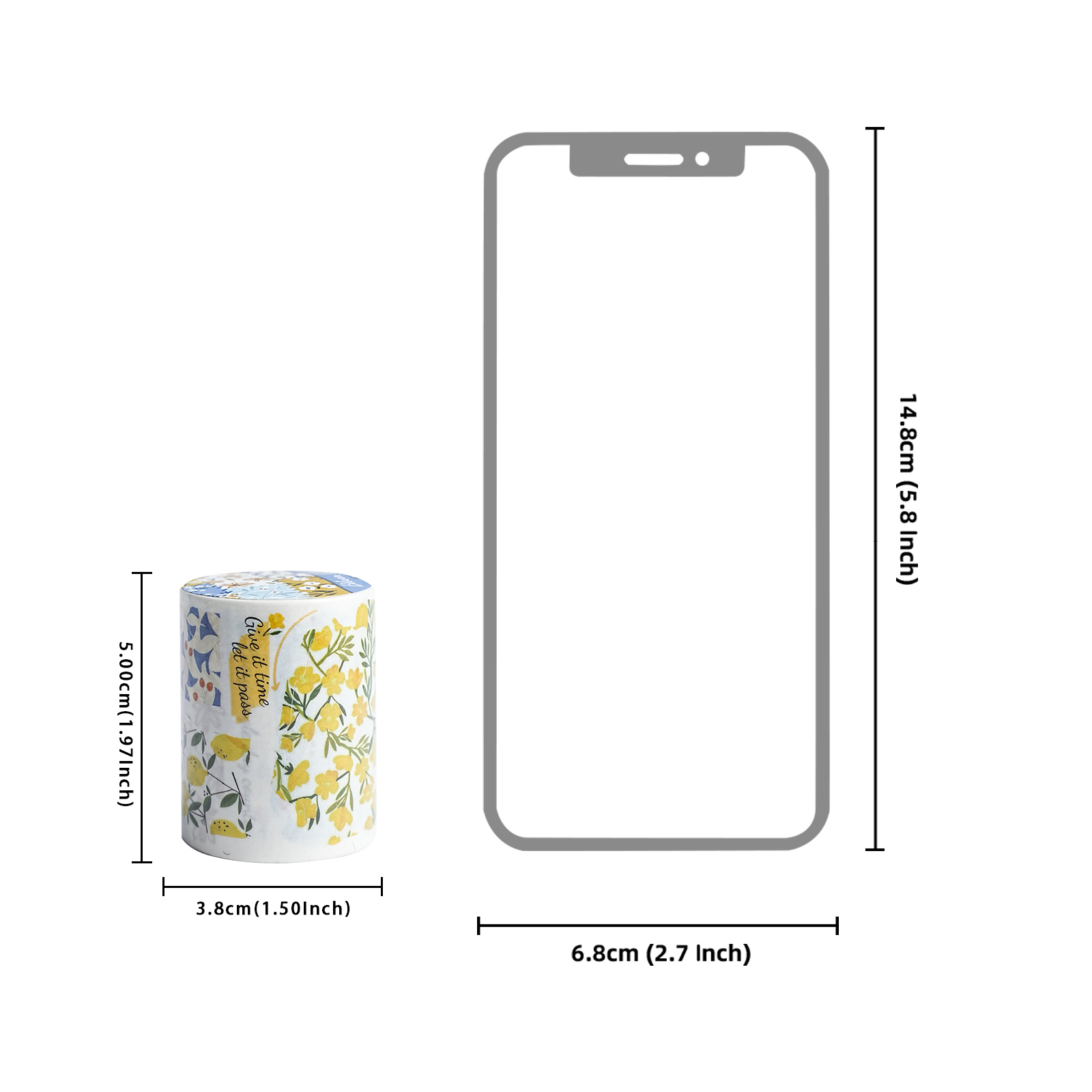 Etori Life 花柄和紙テープ 60mm×2M フレッ - Yellow Laptop Accessories のレビューと価格