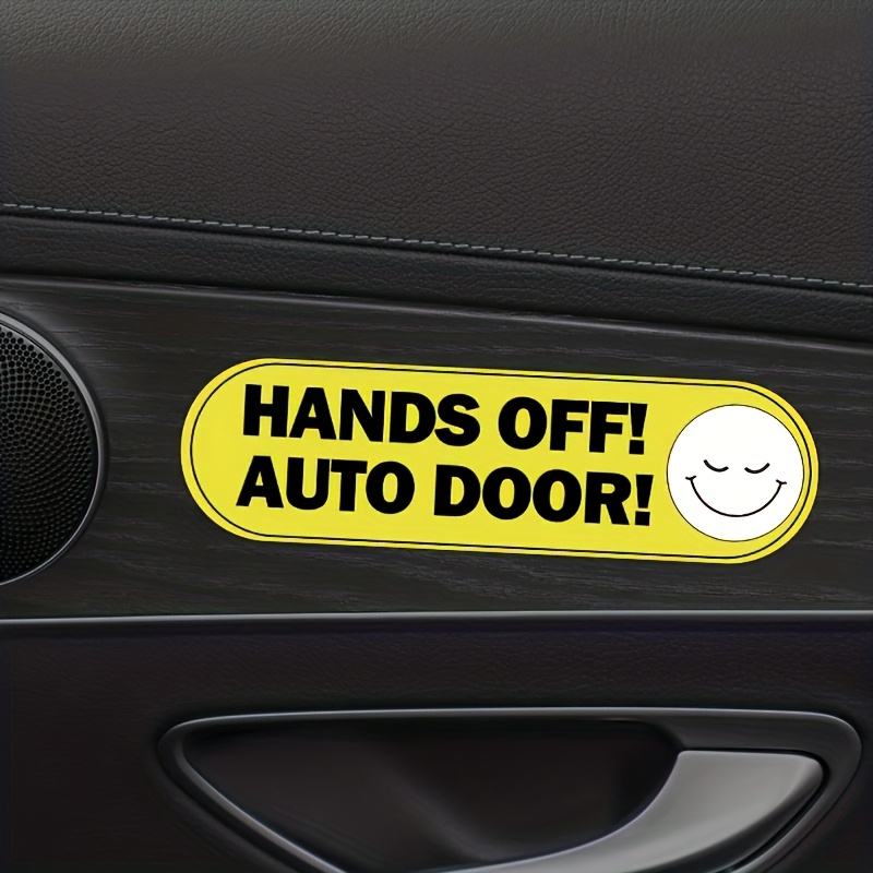 1 セット面白い車のドア警告ステッカーセット防水ビニールデカ - Yellow Laptop Accessories のレビューと価格