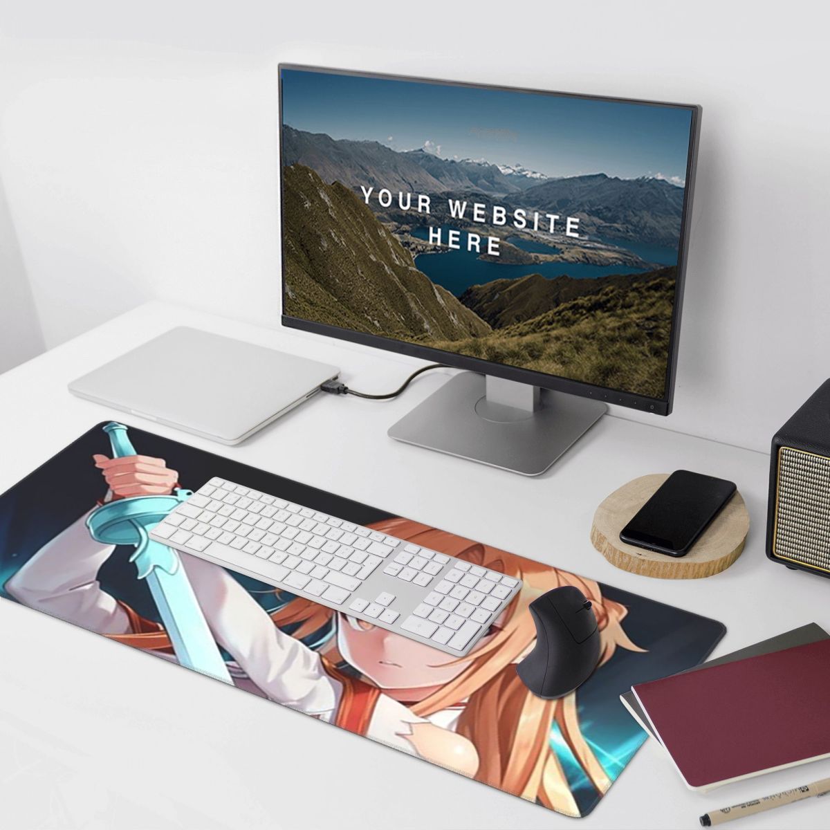ソードアート・オンライン結城アスナアニメ大型マウスパッドコン - Laptop Accessories Online のレビューと価格