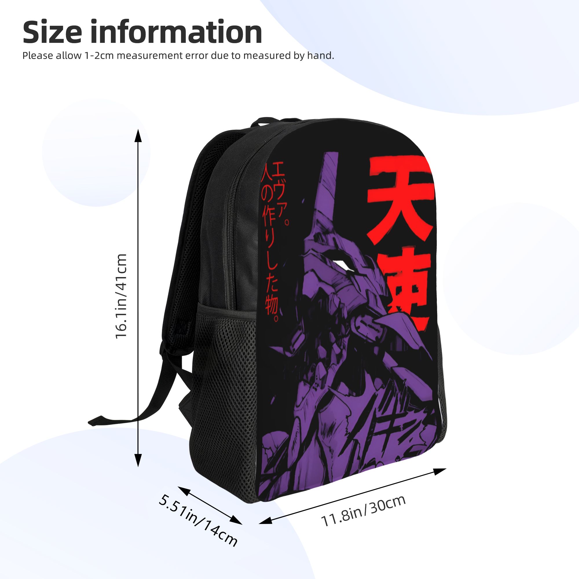 カスタム E-エヴァンゲリオン バックパック女性男性大学学生 - Laptop Accessories For College のレビューと価格
