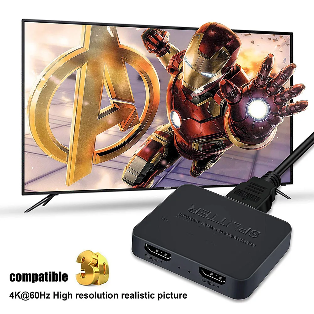 1-in-2-Out 4K スイッチ ビデオ HDMI 対応 - Laptop Accessories Distributor のレビューと価格