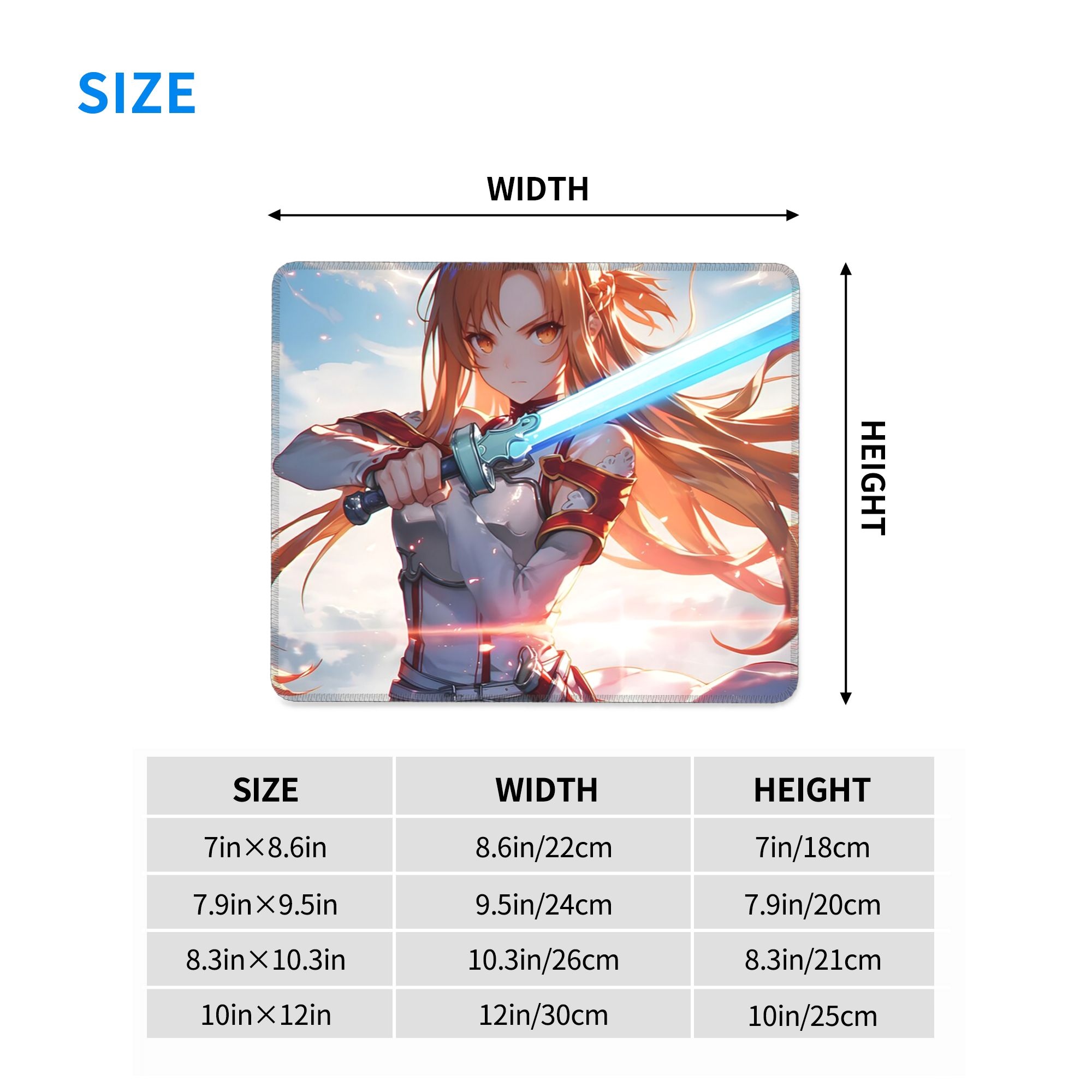 ソードアート・オンライン結城アスナアニメマウスパッドコンピュ - Laptop Accessories Online のレビューと価格