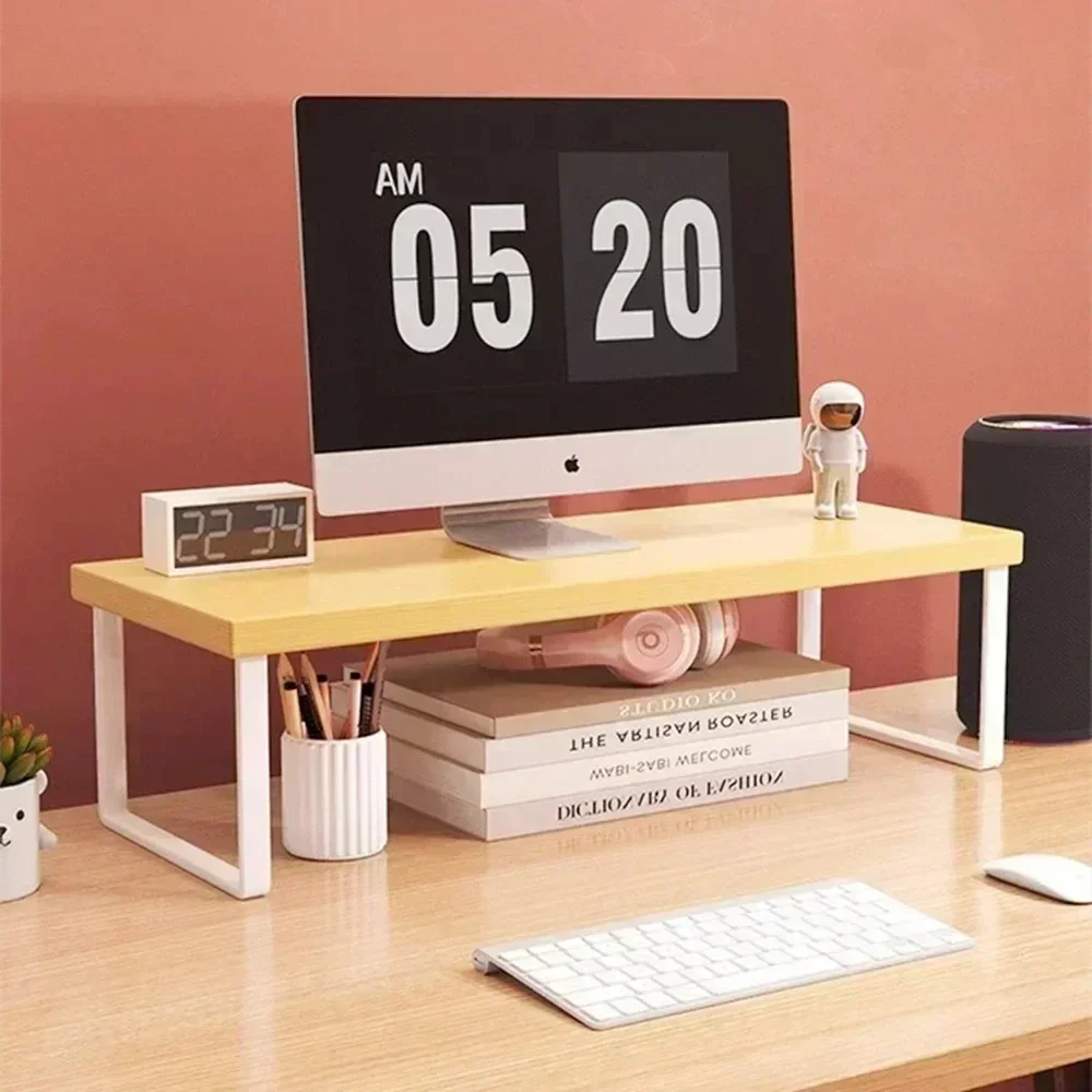 モニター上げ棚デスクトップコンピュータ上げスタンドラップトッ - Yellow Laptop Accessories のレビューと価格