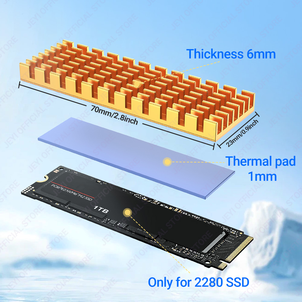 Ssdアルミニウムヒートシンク,マルチバージョン,サーマルパ - External Nvme Ssd のレビューと価格