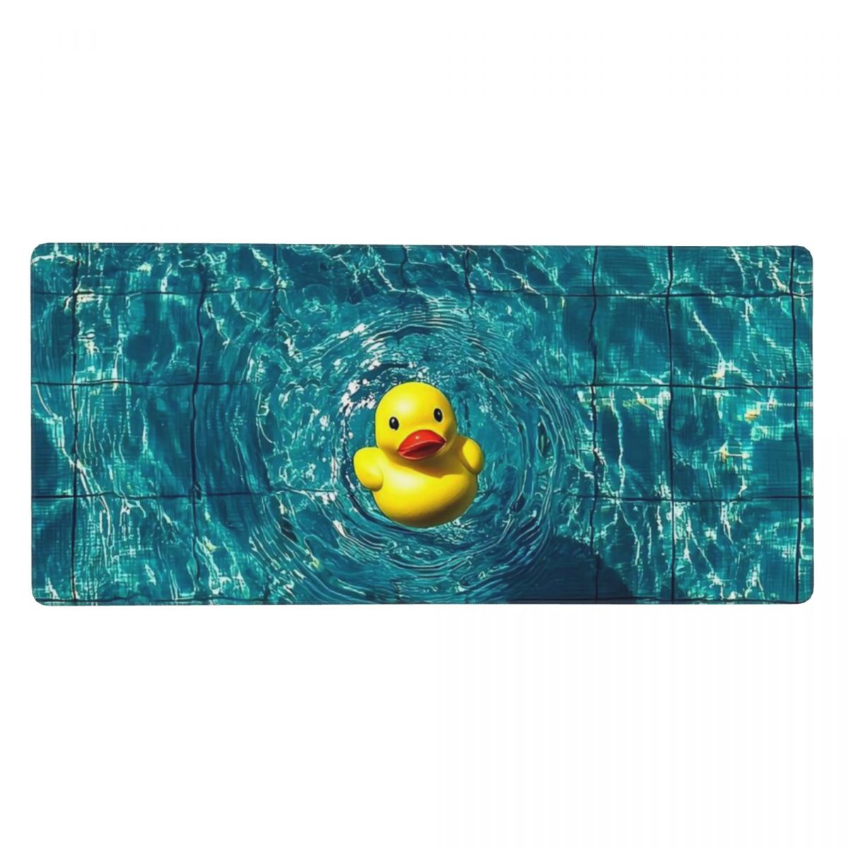 プールの中の黄色いアヒル 大型マウスパッド コンピューターキ - Yellow Laptop Accessories のレビューと価格
