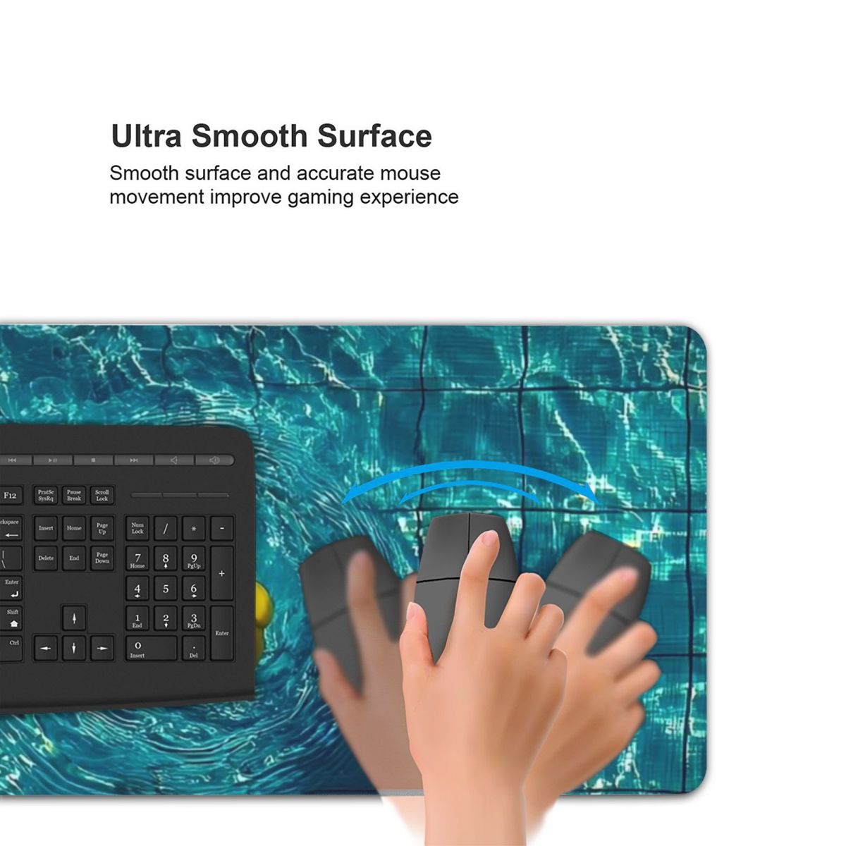 プールの中の黄色いアヒル 大型マウスパッド コンピューターキ - Yellow Laptop Accessories のレビューと価格