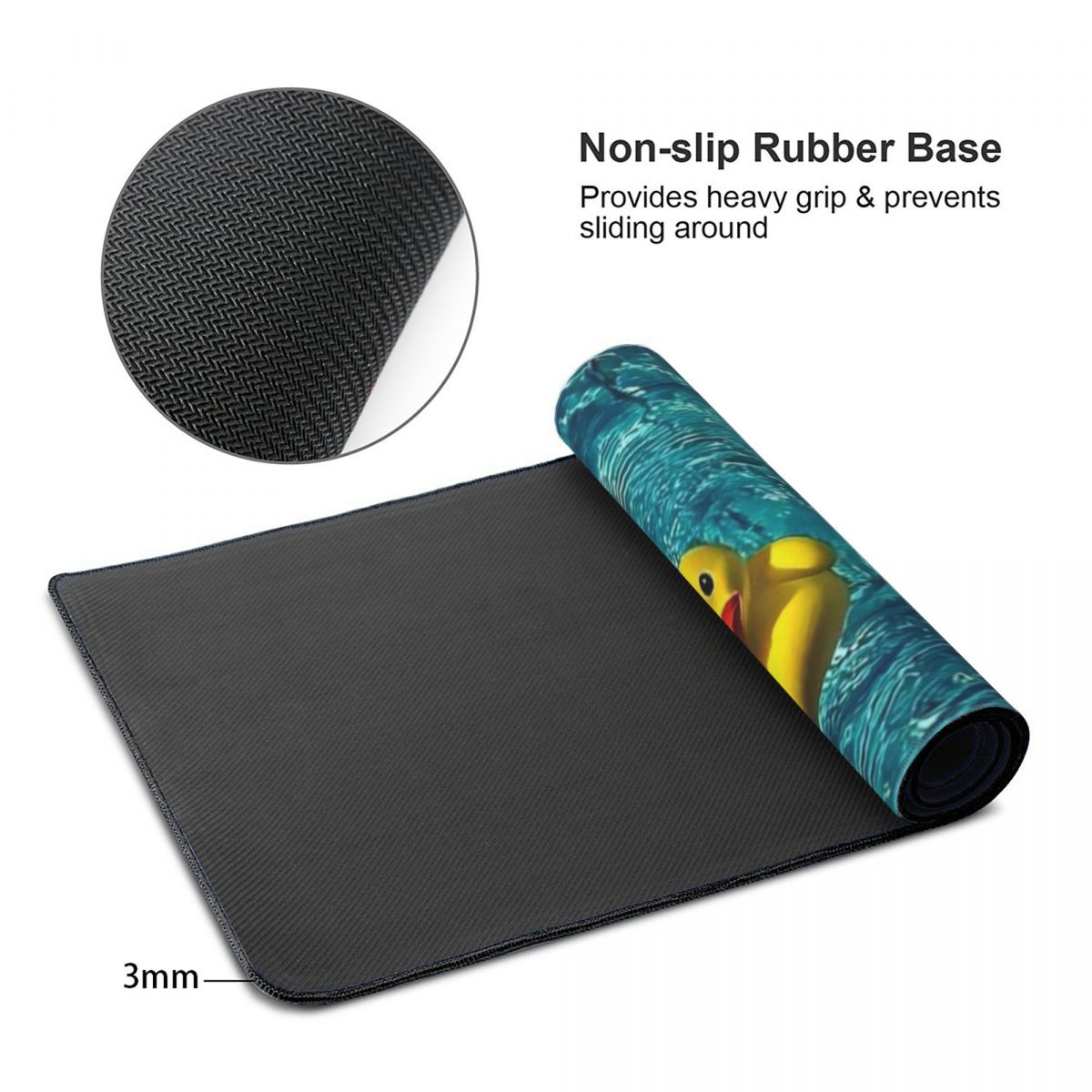 プールの中の黄色いアヒル 大型マウスパッド コンピューターキ - Yellow Laptop Accessories のレビューと価格
