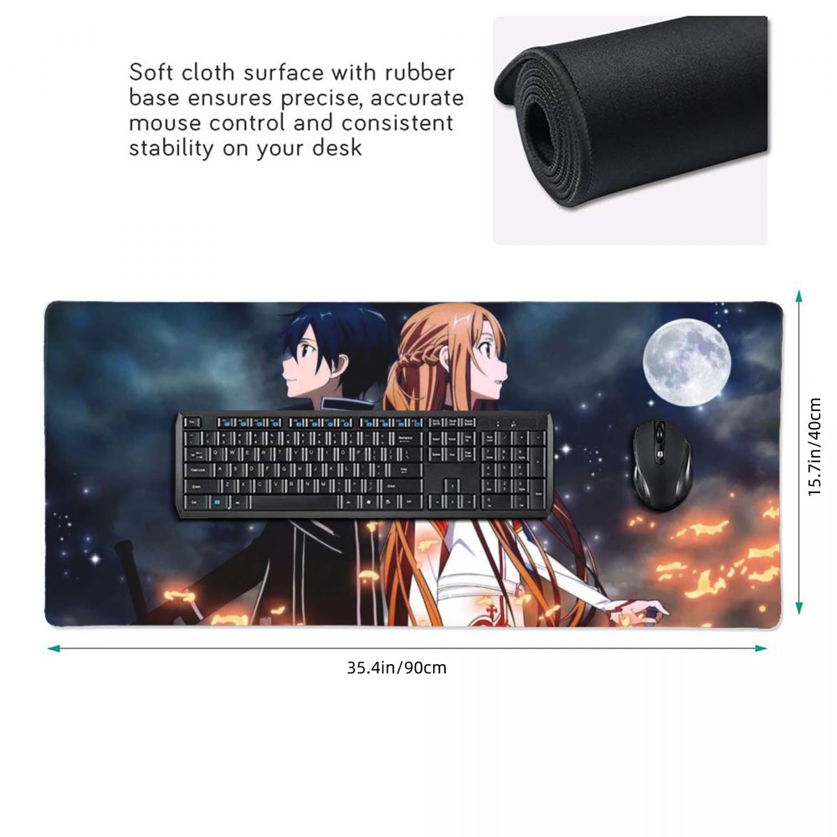 ソードアート・オンライン結城アスナアニメ大型マウスパッドコン - Laptop Accessories Online のレビューと価格