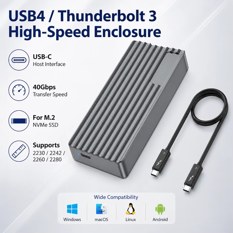 TBT3/USB4 M.2 NVMe SSD エンクロージャ - External Nvme Ssd のレビューと価格