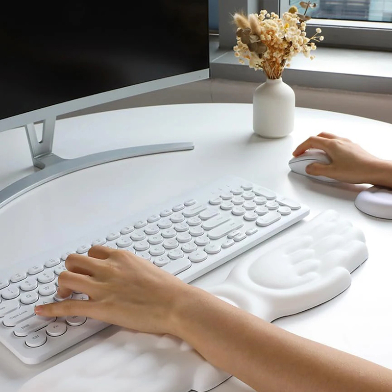 キーボードマウスリストレストエンジェルウィング低反発マウスパ - Laptop Accessories Distributor のレビューと価格