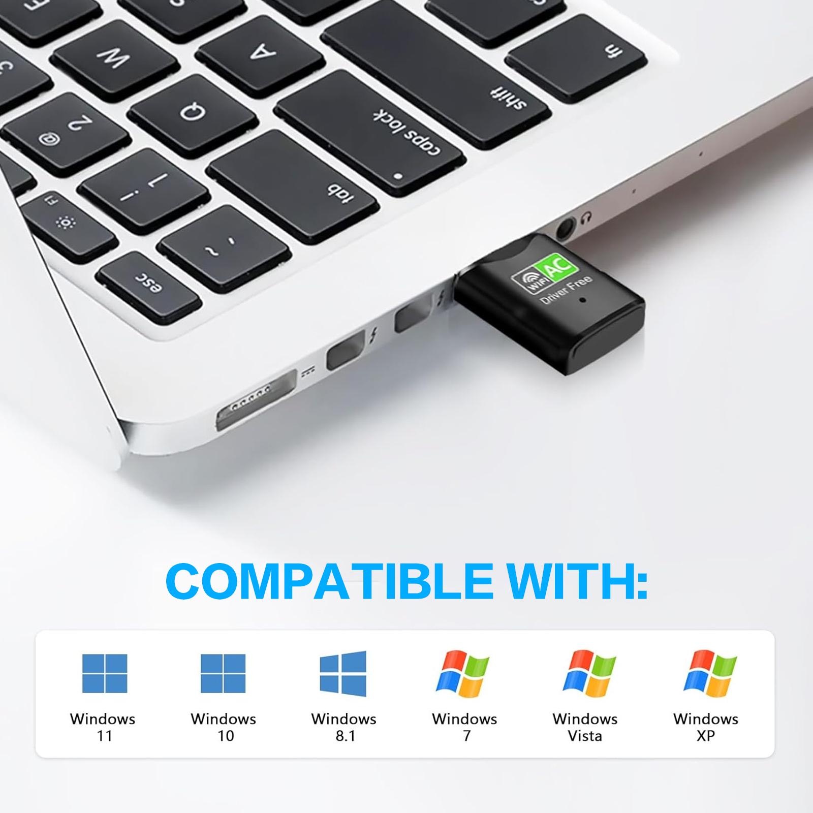 AC600 USB WiFi アダプター、デュアルバンド 2 - Laptop Accessories Distributor のレビューと価格