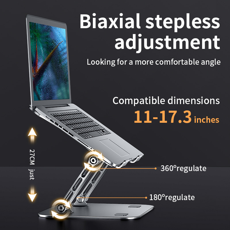 電話タブレットスタンド 調節可能なアルミニウム合金ラップトッ - Laptop Accessories Distributor のレビューと価格